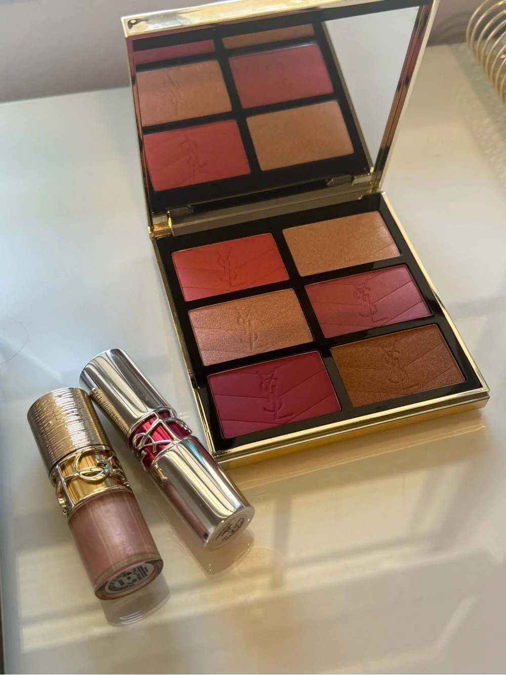 YSL Beauty limited edition blush palette + gloss
